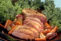 Beer Braised Corned Beef with Red Potatoes and Carrots ... image