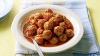 Turkey meatballs in tomato sauce recipe - BBC Food image