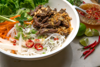 Vietnamese Lemongrass Beef and Noodle Salad - NYT Cooking image