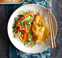 Healthy chicken katsu curry recipe | BBC Good Food image