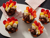 Turkey Tail Cupcakes Recipe - Food Network image
