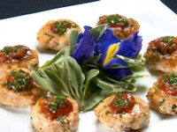 Seafood Spheres on Crostini Recipe | Robert Irvine | Food N… image