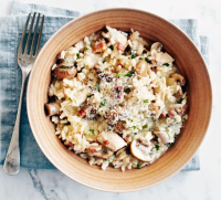 Chicken & mushroom risotto recipe | BBC Good Food image