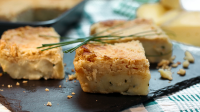 Cheese, potato and onion pie recipe - BBC Food image