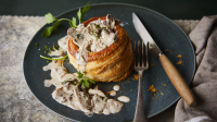 Creamy mushroom vol-au-vents recipe - BBC Food image