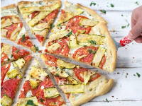 Zucchini, Ricotta and Lemon Pizza Recipe | Food Network image