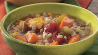 Slow-Cooker Vegetable Soup with Barley - BettyCrocker.com image