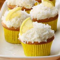 Lemon Coconut Cupcakes Recipe: How to Make It image