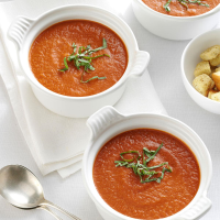 Roasted Tomato Soup with Fresh Basil Recipe: How to Mak… image