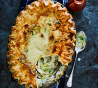 Chicken, leek & mushroom pie recipe - BBC Good Food image
