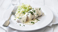 Chicken in creamy white wine sauce recipe - BBC Food image