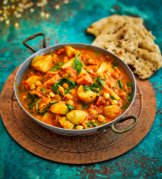 Chickpea Curry Recipe with Potatoes and Spinach image