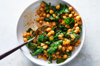 Chickpeas With Baby Spinach Recipe - NYT Cooking image
