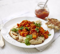 Red lentil & squash dhal recipe | BBC Good Food image