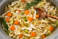 Easy Crockpot Chicken Noodle Soup Recipe - Delish image