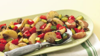 Oven-Roasted Potatoes and Vegetables - BettyCrocker.com image