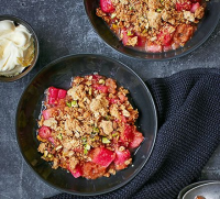 Rhubarb & ginger crumble recipe | BBC Good Food image