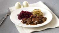 Lamb, red wine and rosemary casserole recipe - BBC Food image