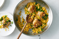 Skillet Chicken Thighs With Brown Butter Corn - NYT Cooki… image