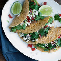 Purslane and Avocado Tacos with Pico de Gallo Recipe | Epi… image