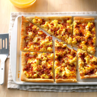 Bacon Breakfast Pizza Recipe: How to Make It - Taste of Home image
