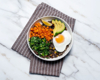 Sweet Potato and Kale Power Bowl Recipe | SideChef image