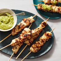 Grilled Chicken with Avocado Pesto Recipe - Food Network image