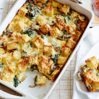 Spinach, Mushroom and Cheese Breakfast Casserole image