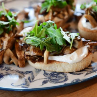 Mushroom Ricotta Toast Recipe | Ree Drummond | Food Network image