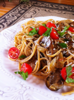 Pasta with mushrooms and spinach Recipe - Food.com image