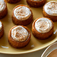 Mini Pumpkin Cheesecakes Recipe - Food Network Kitchen image