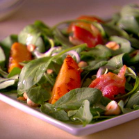 Arugula Salad with Grilled Fruit Recipe - Food Network image