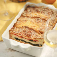 Spinach and Tomato Strata Recipe: How to Make It - Taste … image