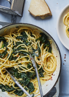 Spaghetti Aglio e Olio With Lots of Kale Recipe | Bon Appétit image