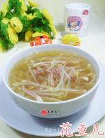 Bacon and Mung Bean Sprout Soup Recipe - Simple Chinese … image