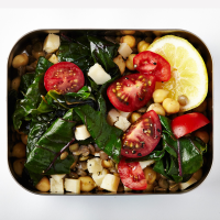 Lentils and Chickpeas With Greens Recipe | Bon Appétit image