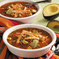 Mexican Tortilla Soup Recipe: How to Make It - Taste of Home image