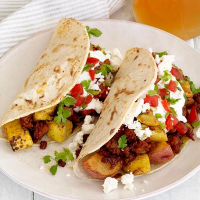 Chorizo-Potato Tacos Recipe - Food Network Kitchen image