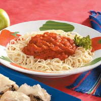 Pasta with Roasted Red Pepper Sauce Recipe: How to Make It image