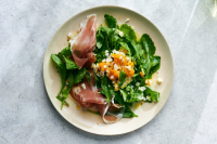 Arugula Salad With Chopped Egg and Prosciutto Recipe image