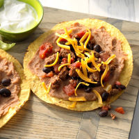 Black Bean and Beef Tostadas Recipe: How to Make It - Taste … image