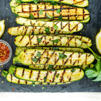 Best Grilled Zucchini Recipe - How To Grill Zucchini - Delish image