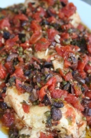Chicken Thighs With Tomatoes, Olives and Capers Recipe - Fo… image