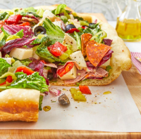 Best Salad Pizza Recipe - How to Make Salad Pizza In a Bread Bowl image